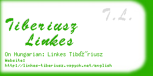 tiberiusz linkes business card
